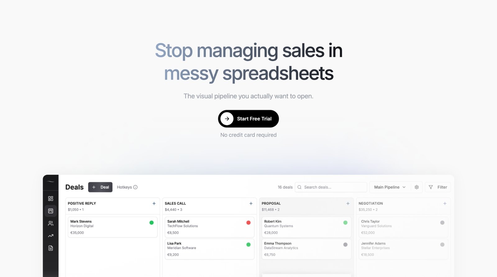 Fluid CRM features