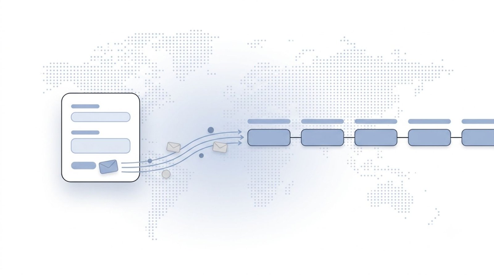 Fluid CRM editorial illustration showing how to create a lead capture form that feeds a sales pipeline