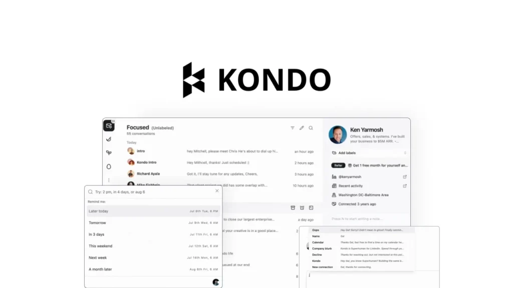 Kondo CRM feature overview